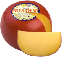 Твердый сыр Эдам President - фото Твердый сыр Эдам President